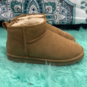 Women's size 7 ultra mini tan UGG boots